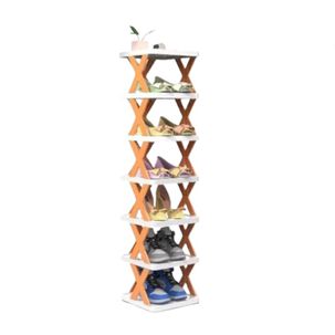 Zapatero Vertical Plegable De Plástico Desmontable