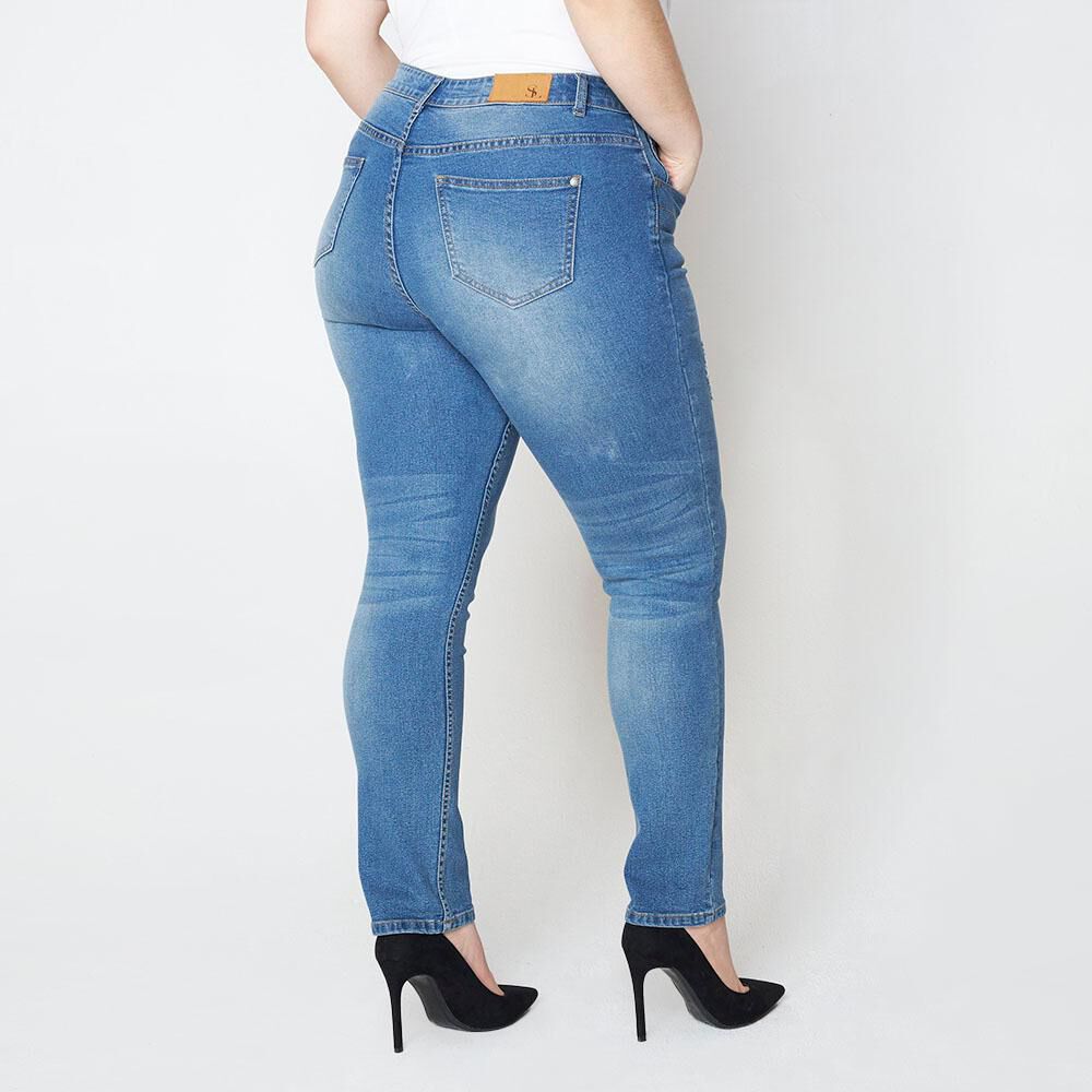 Jeans Mujer Tiro Medio Skinny Sexy Large image number 2.0