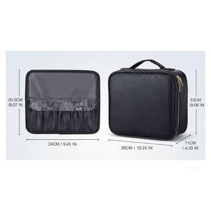 Bolso Organizador De Maquillaje Espejo Led Port&aacute;til