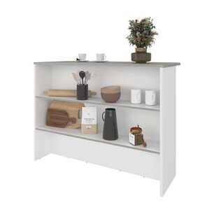 Isla Cocina 120x60x90 Cm Fm-003g Gris