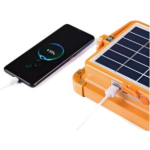 Foco Solar Portátil 100w + Cargador De Smartphone Usb 175096