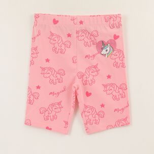 Calza Ni&ntilde;a Rosado Full Print Unicornio