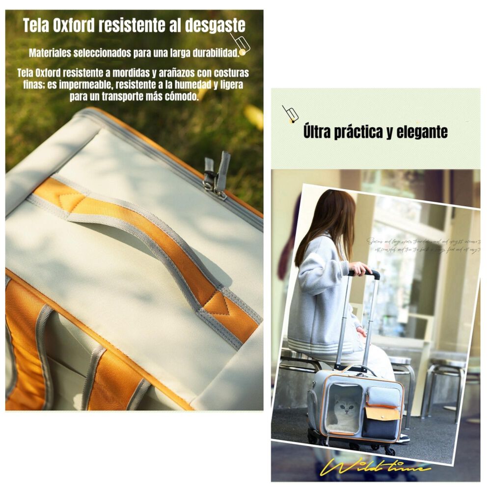 Maleta Mochila Bolso Perros Gatos 3 En 1 Cute By Lubabycas image number 5.0