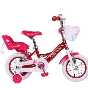 Bicicleta Totem Infantil Aro 12 Miss Lilly Color Fucsia