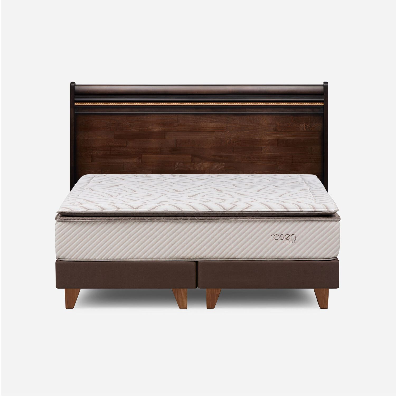 Cama Europea Rosen Nest / Super King / Base Dividida + Respaldo image number 0.0