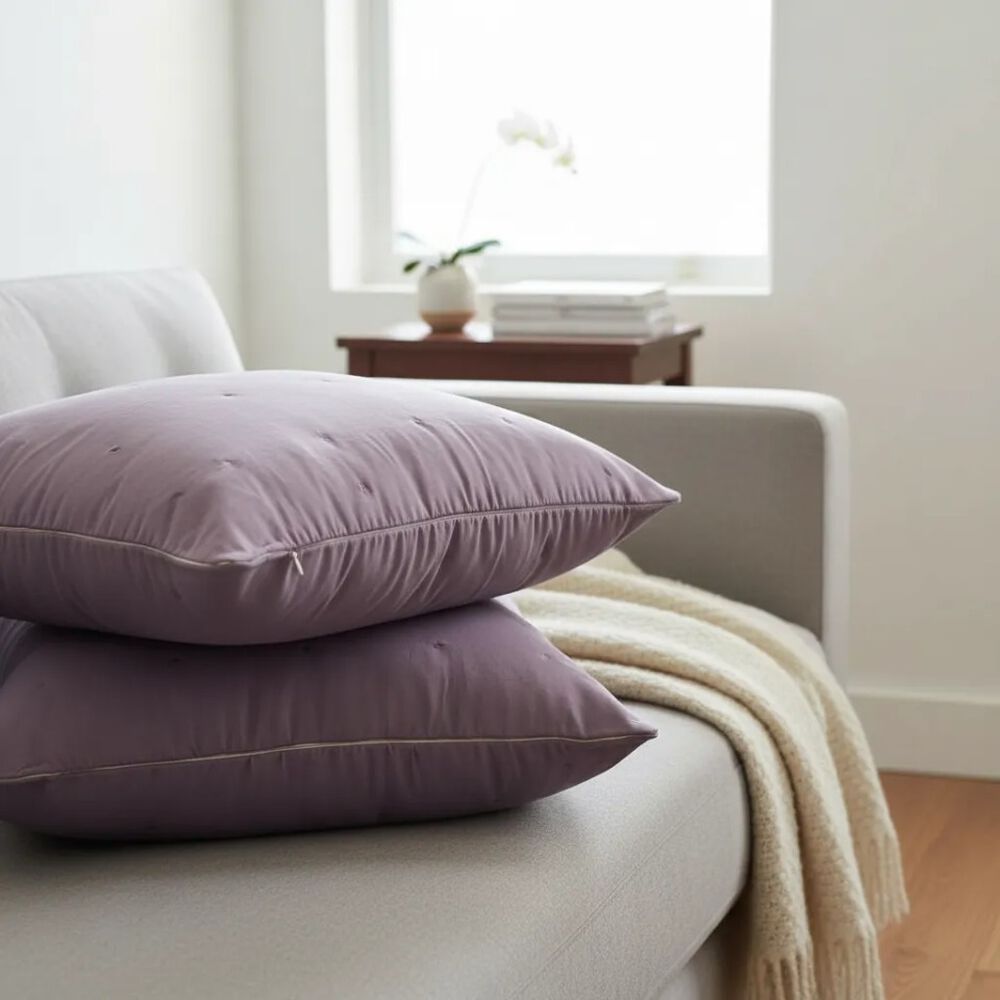 Set De 2 Cojines Bordados 6060 Cm Algod&oacute;n image number 1.0