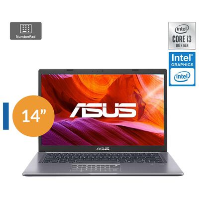 Notebook Asus X415ja-eb1727w / Slate Grey / Intel Core I3 / 4 Gb Ram / Intel Uhd / 256 Gb Ssd / 14 "
