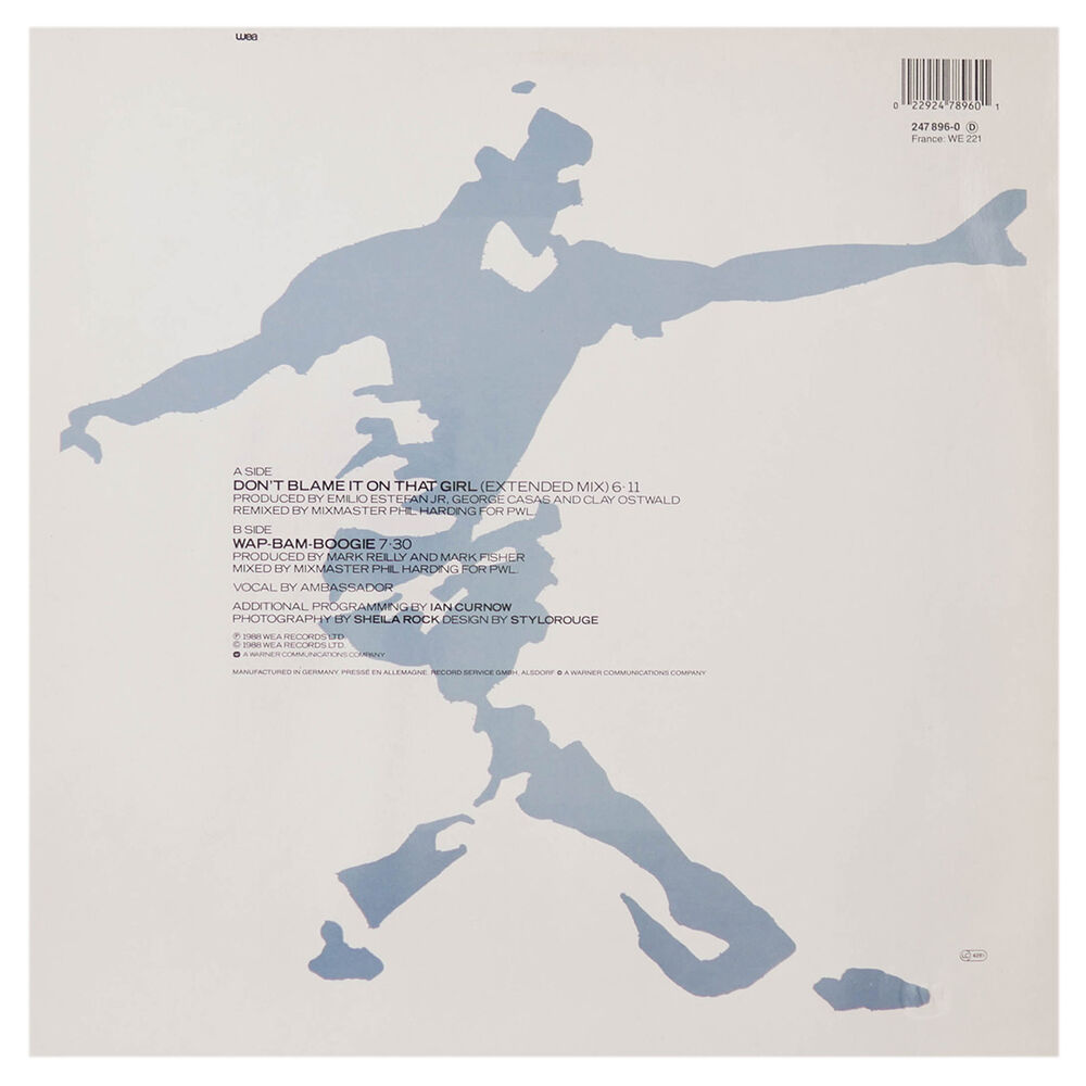 Matt Bianco - Don't Blame It On That Girl | 12" Maxi Single Usado image number 1.0