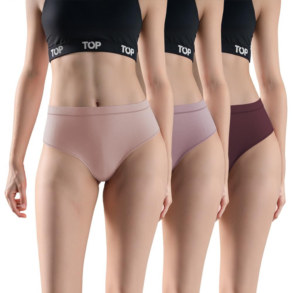 Pack Pantaleta Mujer Top / 3 Piezas image number 0.0