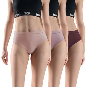 Pack Pantaleta Mujer Top / 3 Piezas