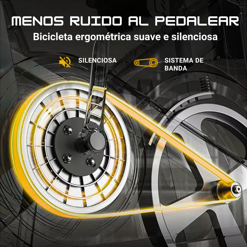 Bicicleta Spinning Anti Shock Pro 14 Kg Disco 1016-4 image number 7.0