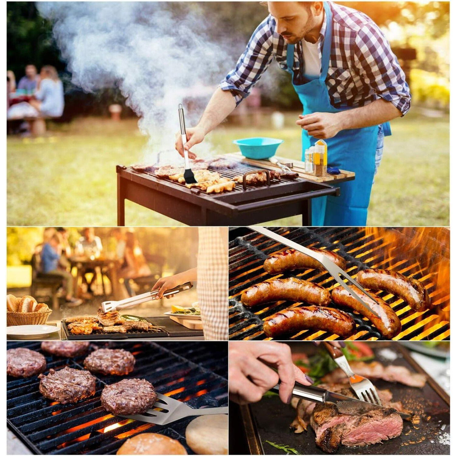 Kit Parrillero 5 Piezas Acero Inoxidable Maleta Bbq image number 4.0