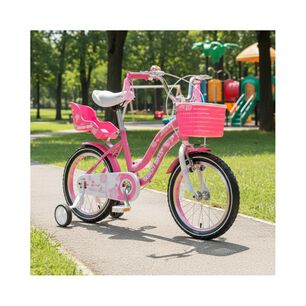 Bicicleta Infantil Queen Aro 16 Rosada Bebesit