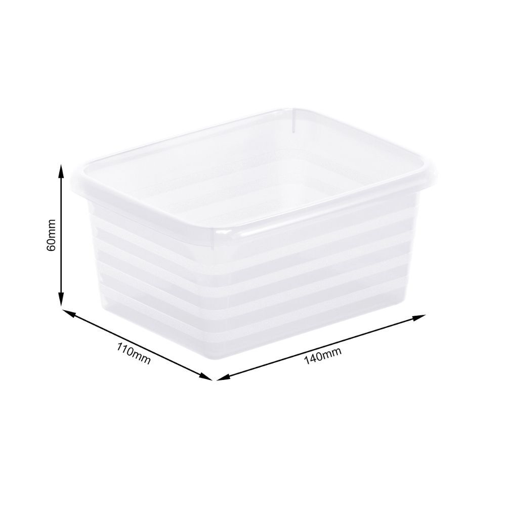 Caja Linus A7 14x6x11 Cm Rotho Transparente image number 1.0
