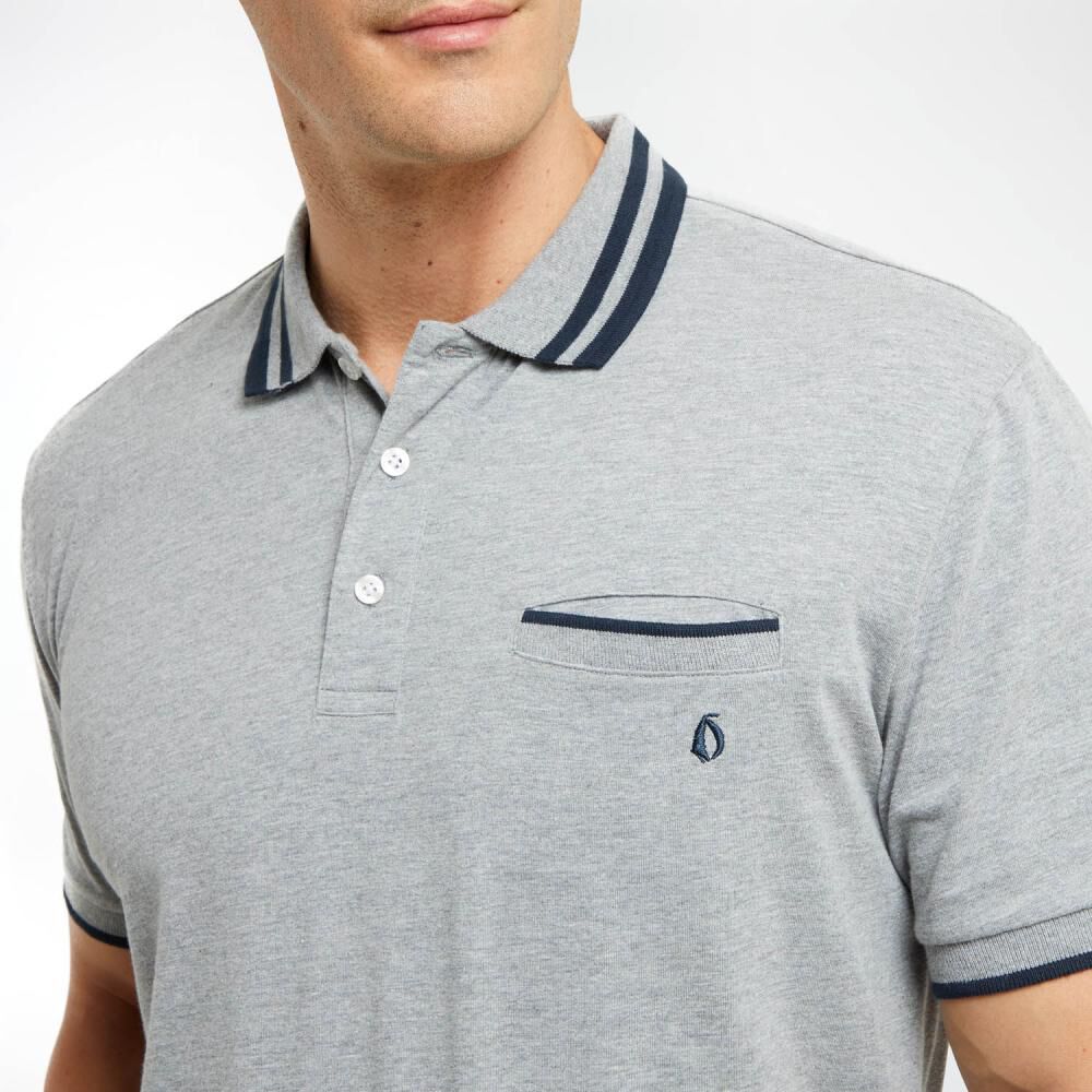 Polera Manga Corta Cuello Piqué Hombre Herald image number 4.0