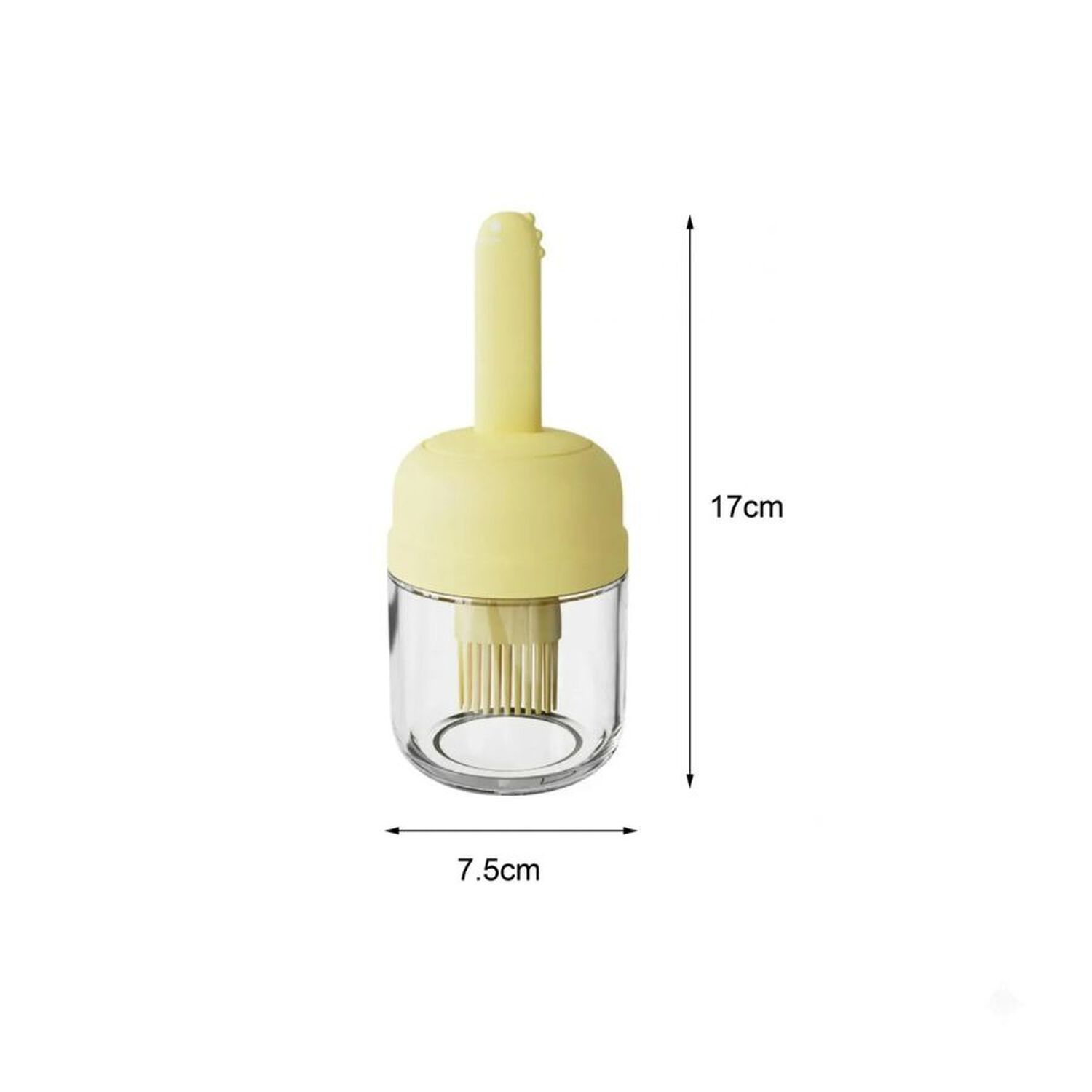Dispensador De Aceite Vidrio Con Pincel Brocha Silicona Cocina image number 4.0