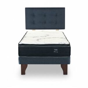 Cama Europea 1.5 Plaza 190 Plus Respaldo Berna