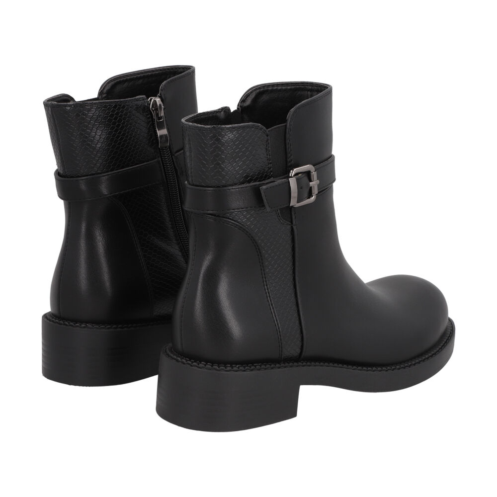 Botin Mujer Negro Bucke Police image number 3.0