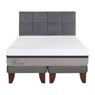 Cama Europea Cic Balance / 2 Plazas / Base Dividida + Respaldo