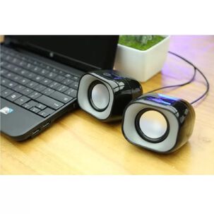 Parlante Multimedia Hp Para Pc Notebook Usb35mm Color Negro