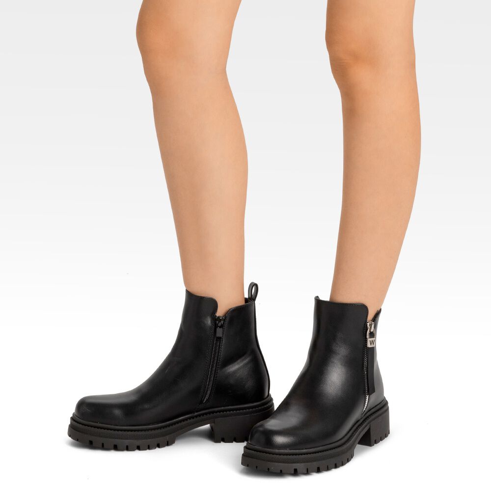 Botin Casual Mujer Eco Cuero Plataforma Vintage Weide Zs67 image number 2.0