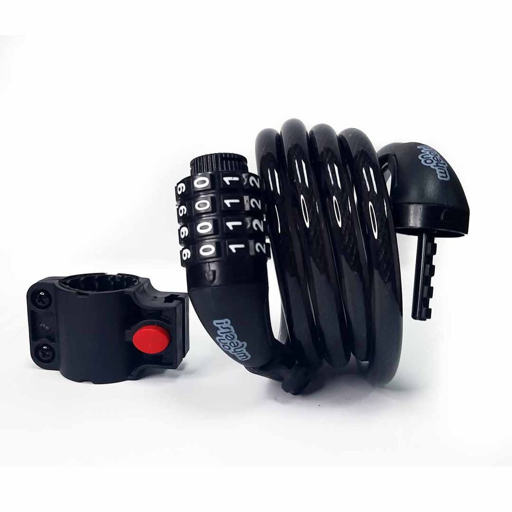 Candado Espiral Onwheels Con Clave 1.2x150cm Negro image number 3.0