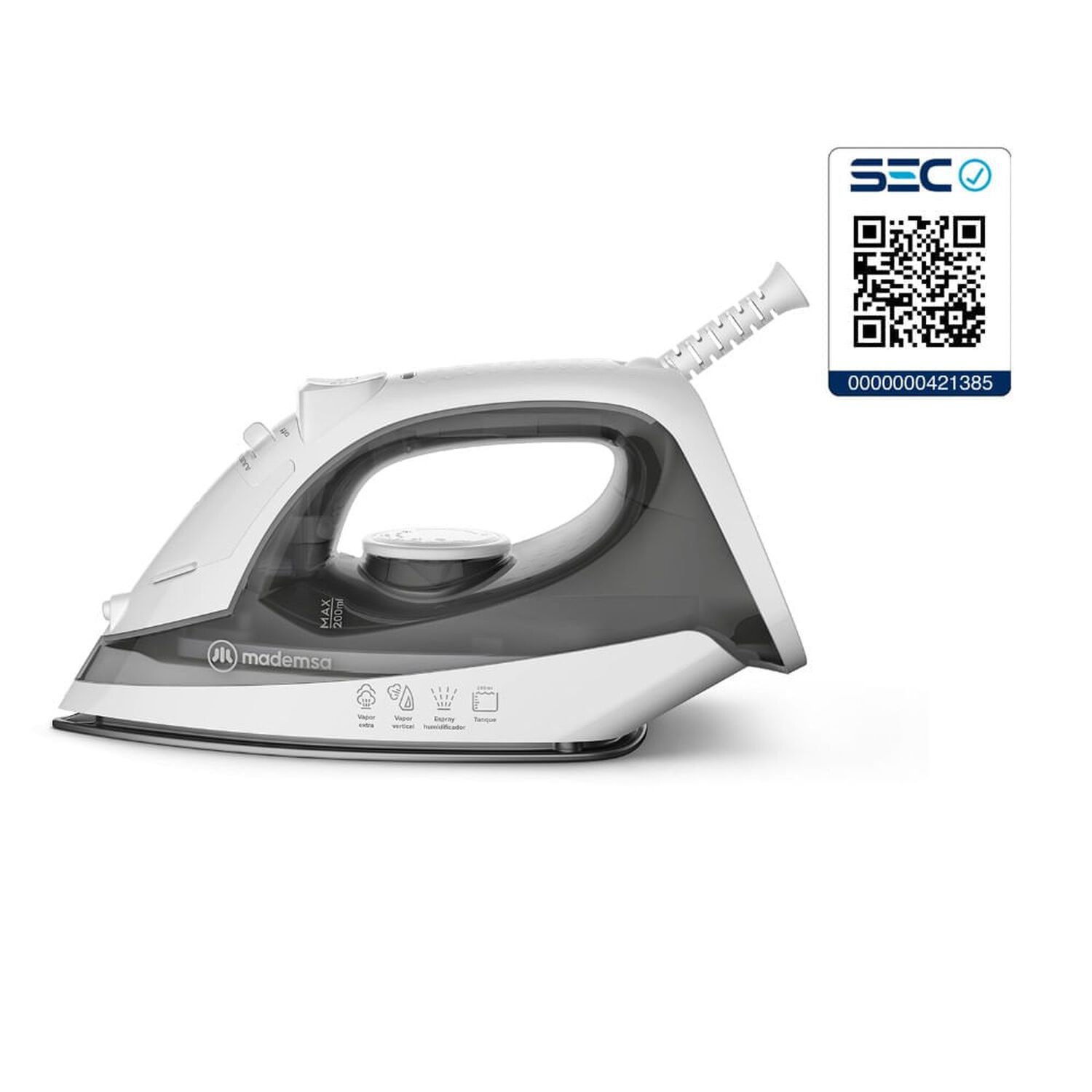 Plancha Con Base Antiadherente Con Vapor Vertical Mir10 image number 7.0