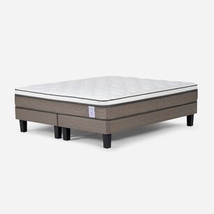 Cama Europea Rosen New Style 6 / 2 Plazas / Base Dividida + Set De Maderas Milan