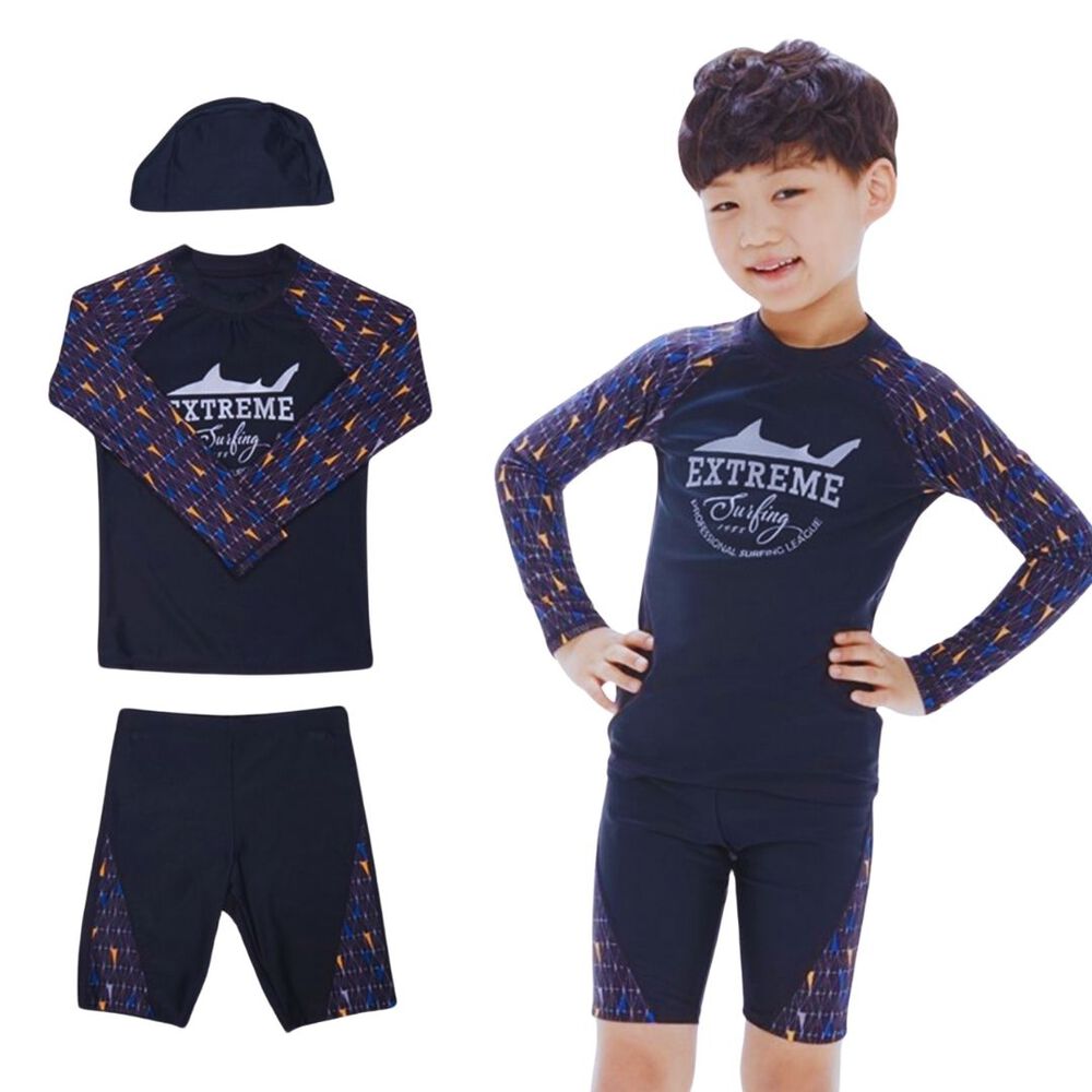 Traje De Baño 3 Piezas Manga Larga Niño 8 A 12 Años Jump Kids image number 4.0
