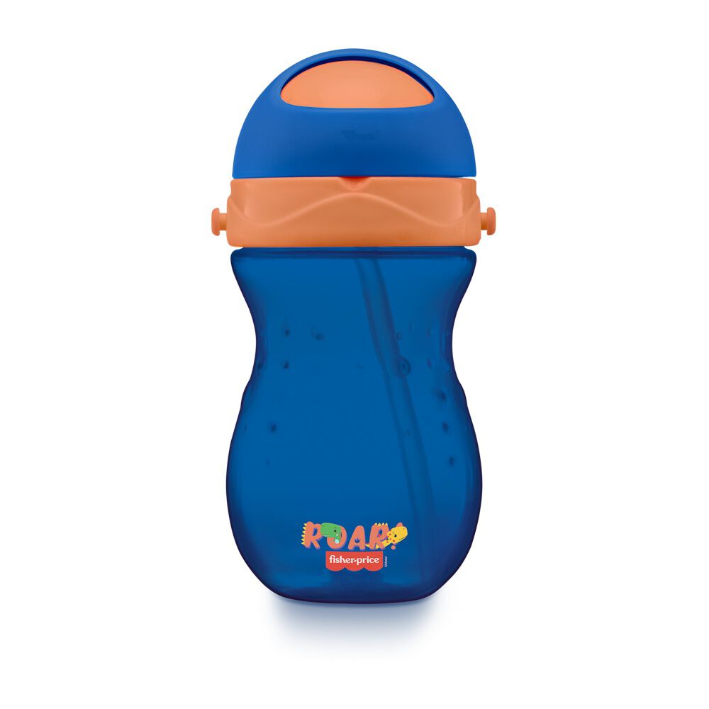 Vaso Bombilla Fisher Price Playful 360 Ml Azul Bb1018 image number 2.0