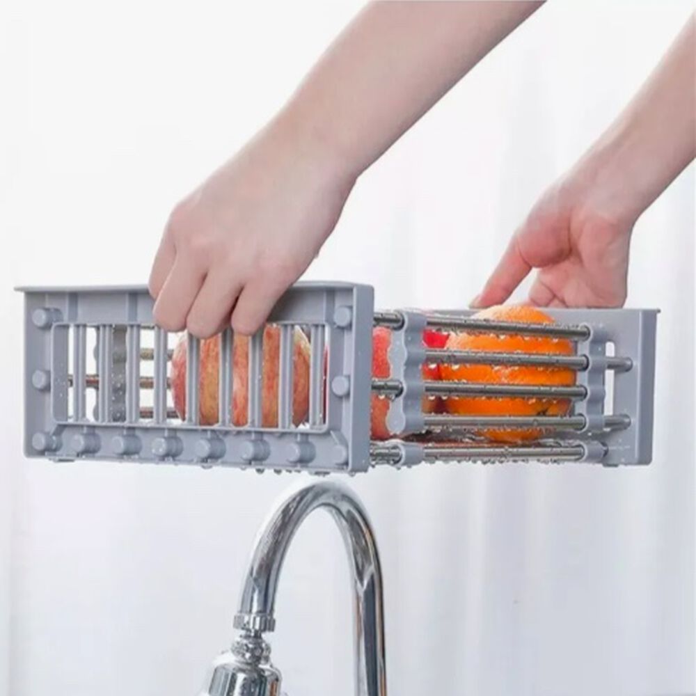 Cesta Canasta Extensible Lavaplatos Escurridor Alimentos image number 4.0