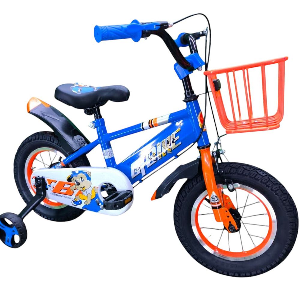 Bicicleta Aro 12 Infantil Cfbike Azul/naranjo image number 1.0