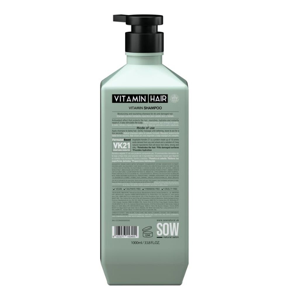 Sow Vitamin Shampoo 1000ml Vibrant Hair image number 1.0
