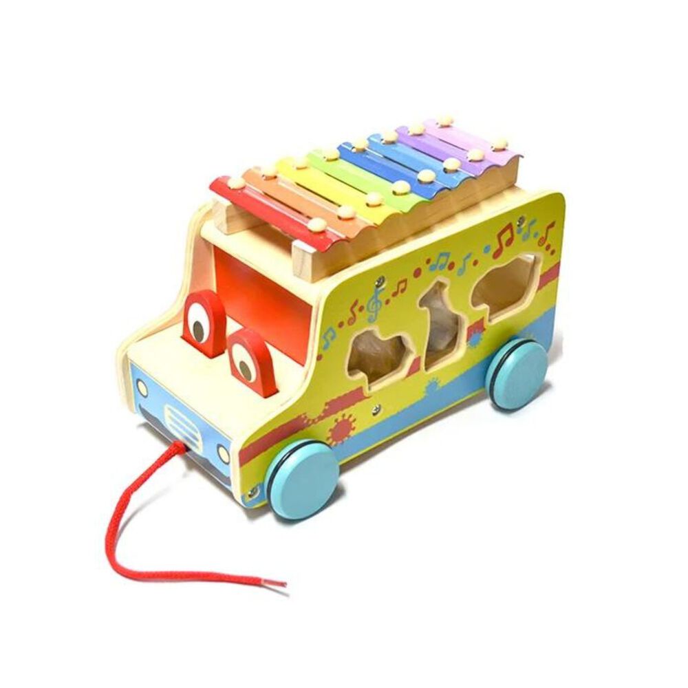 Tren De Encaje Con Xil&oacute;fono De Madera De 25 Cm Para Ni&ntilde;os image number 2.0