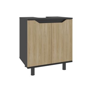 Mueble Para Lavamanos 63x55x41.3 Cm 2 Puertas