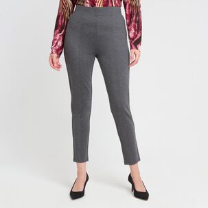 Calza Aplicaci&oacute;n Cierre Tiro Alto Skinny Mujer Lesage