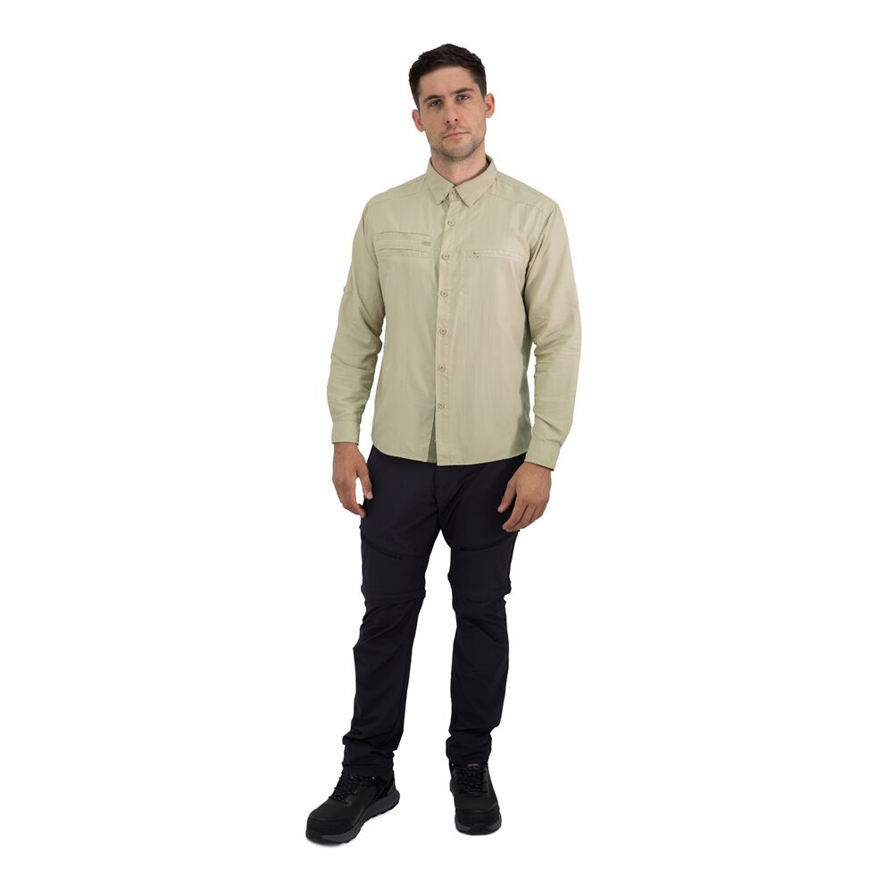 Camisa Hw Arizona Hombre Beige image number 4.0