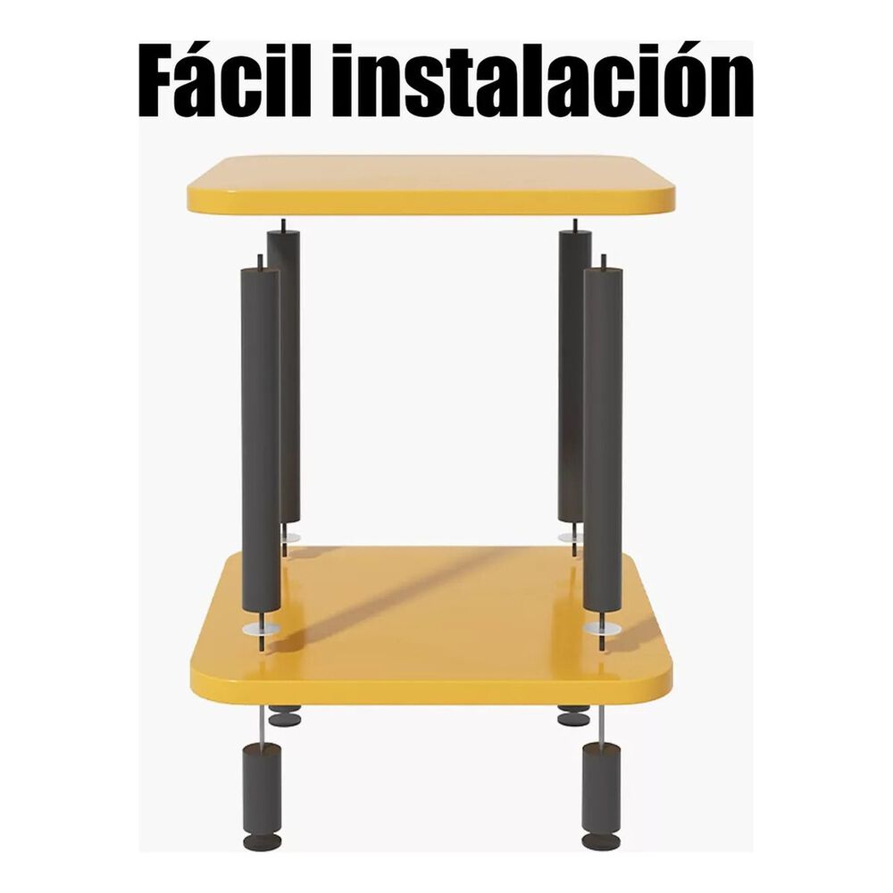 Mesa Centro Minimalista Madera Almacenamiento Espacio Reducido image number 7.0