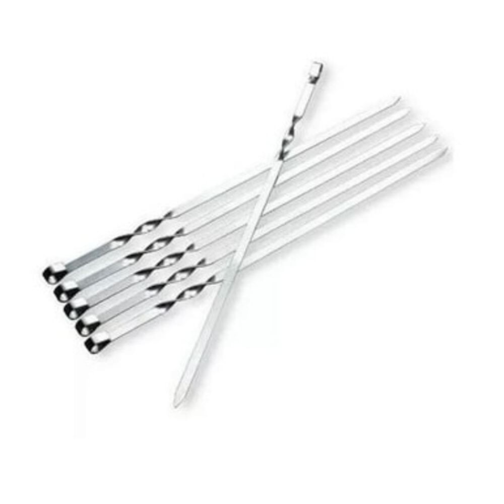 Set De 6 Pinchos Brochetas Anticucho Metal De 60 Cm image number 1.0