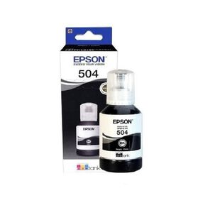 Tinta Botella Epson T504 127ml Ecotank Negro