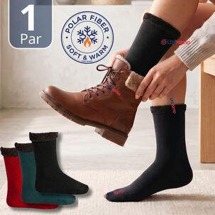 Calcet&iacute;n Chiporro Mujer Surtido Ultra T&eacute;rmico Invierno Polar Unicolor 1 Par