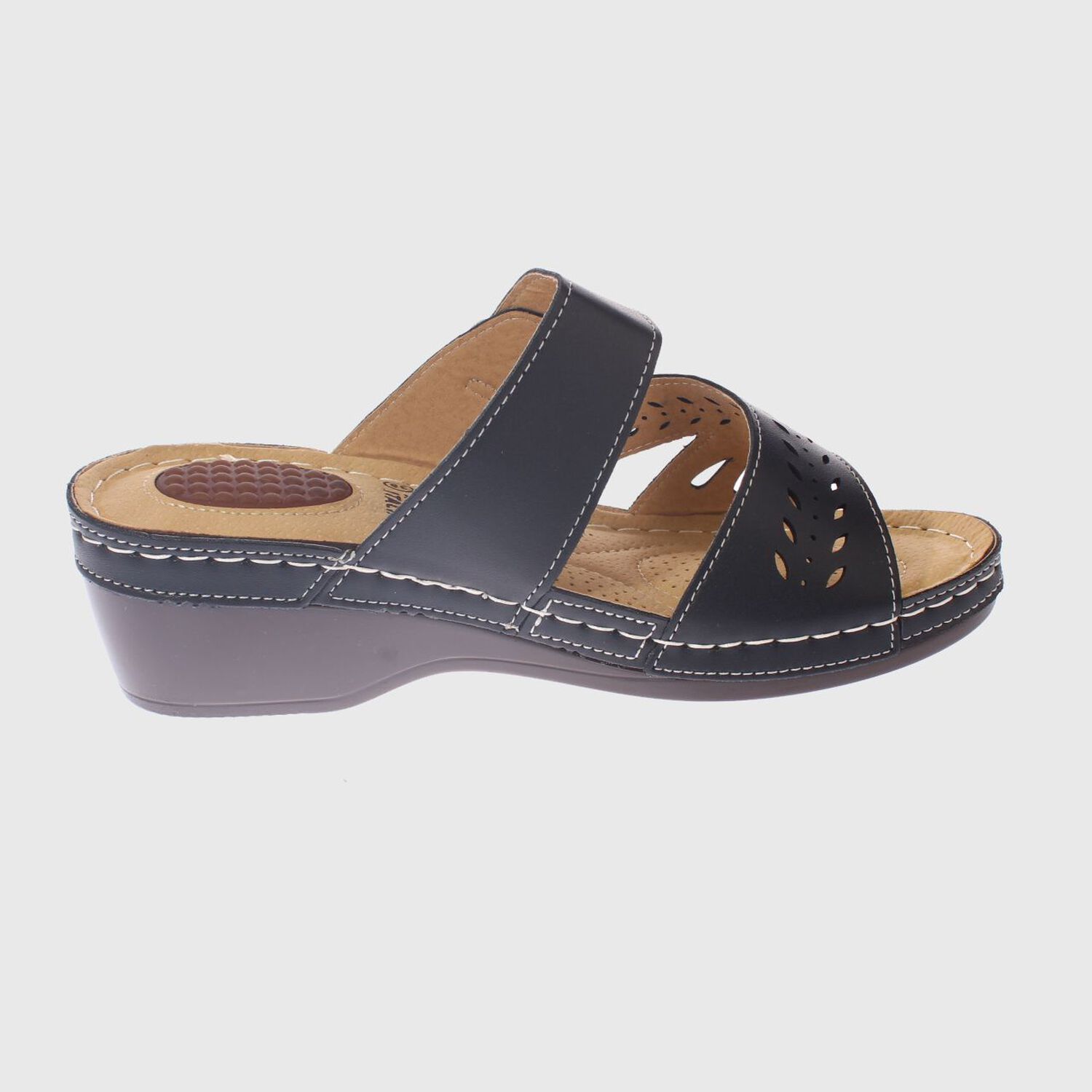 Sandalia Confort Negro Modelo Italiano Art. 5ask73324black image number 3.0