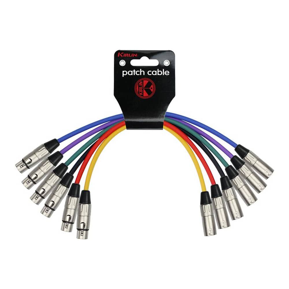 Juego 6 Cables Microfono 0,3m Xlr Macho-hembra Mp6-480-0.3m image number 0.0