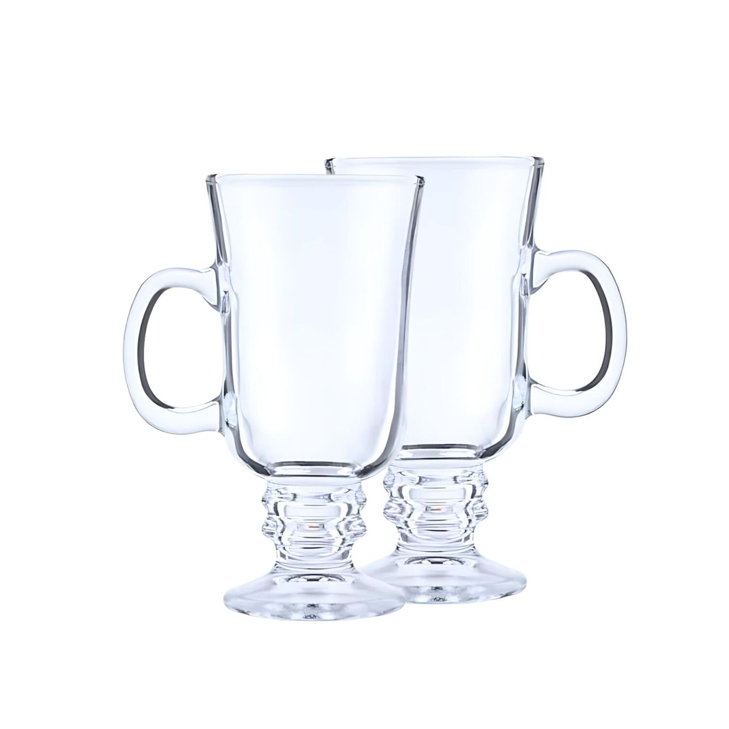Set 2 Vasos Grande Cafe Cappuccino Vidrio Cristal 230cc Allegra image number 2.0