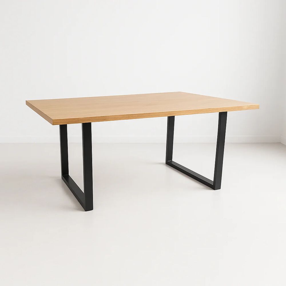 Mesa De Comedor Estilo Industrial 140x90 - Madera Clara image number 0.0