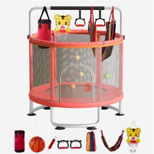 Cama El&aacute;stica Roja 150cm Con Barra + Juguetes Yep Home