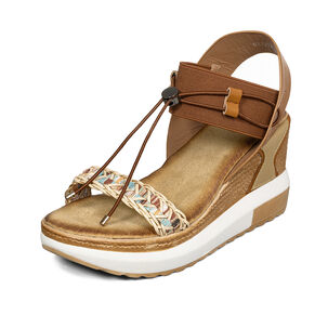 Sandalias Casuales Taco Cuña Mujer Weide Js02