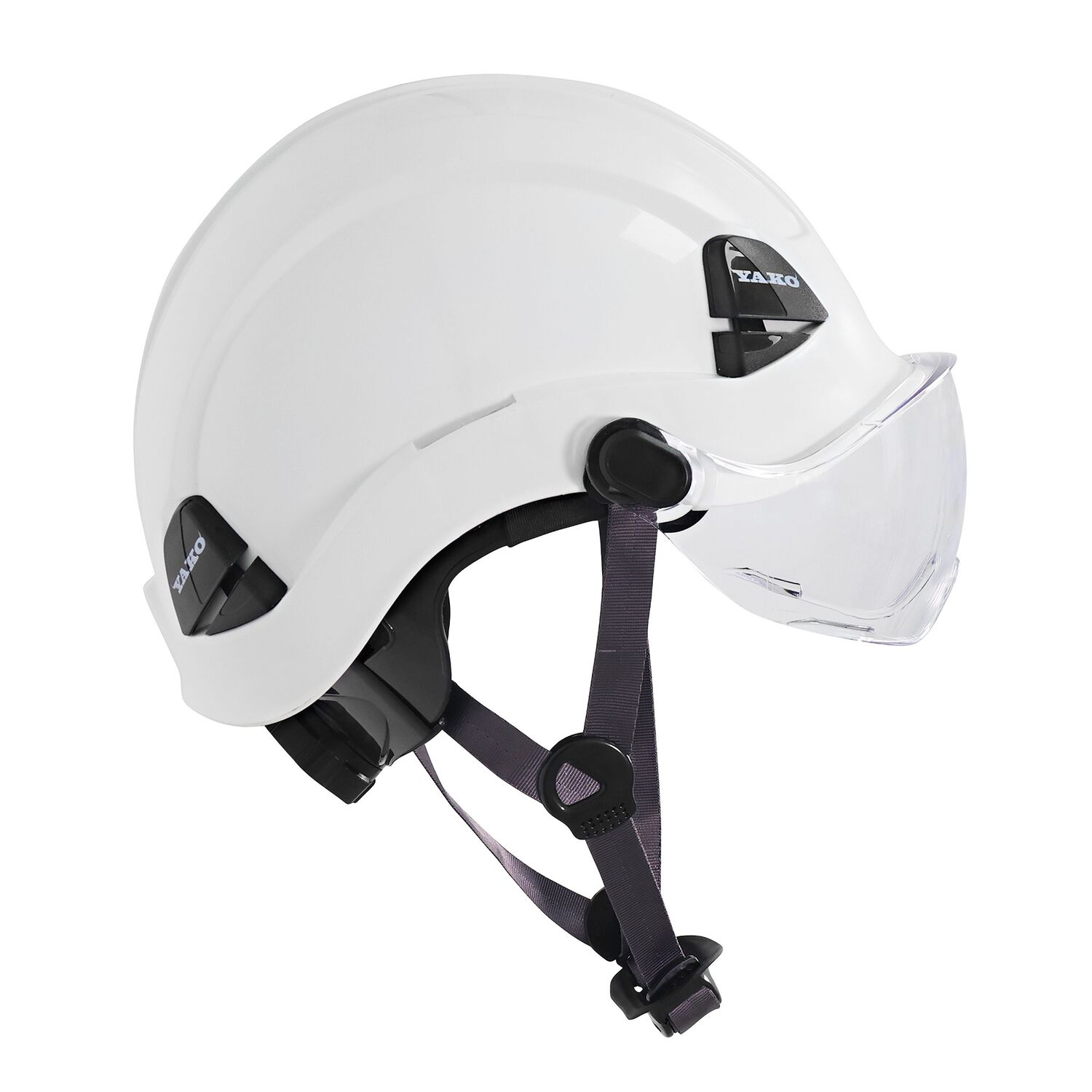 Casco Yako Steelpro Blanco Con Visera Isp image number 3.0