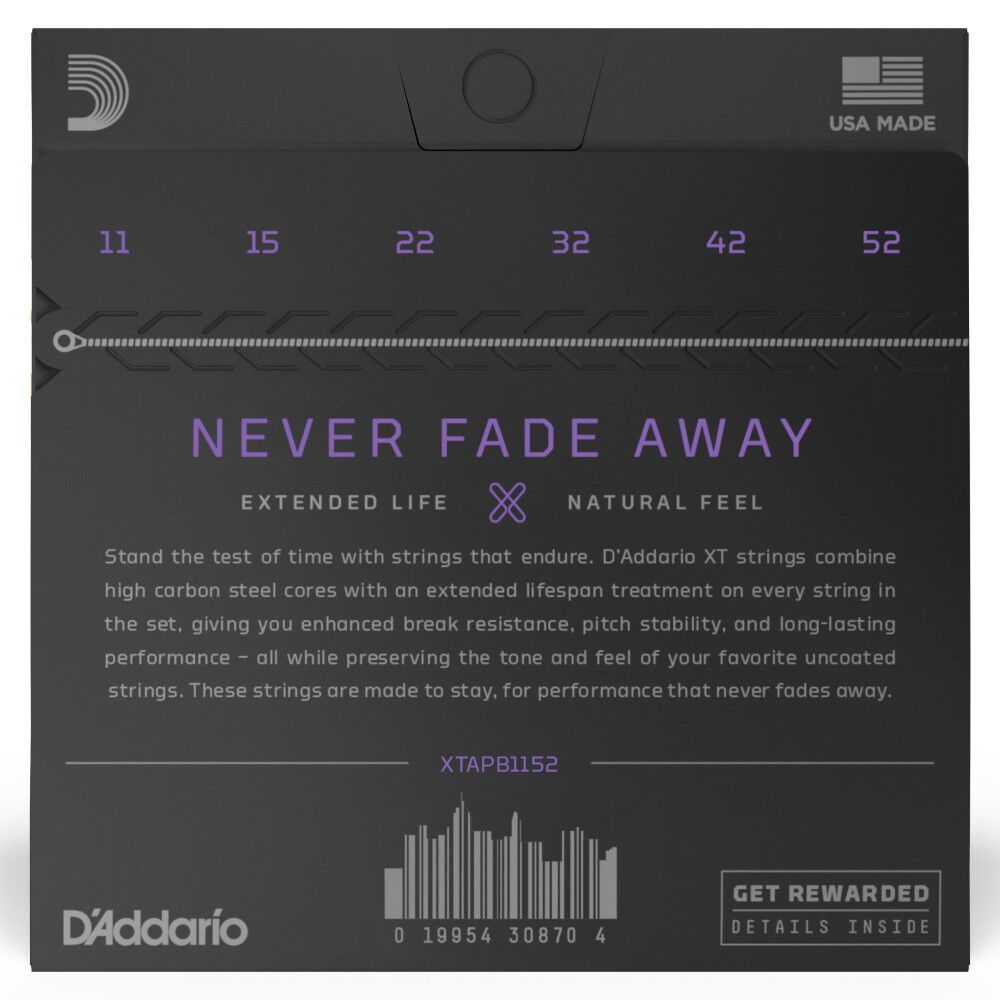 Set Cuerdas Guitarra Acústica 11-52 Xtapb1152 Daddario image number 2.0