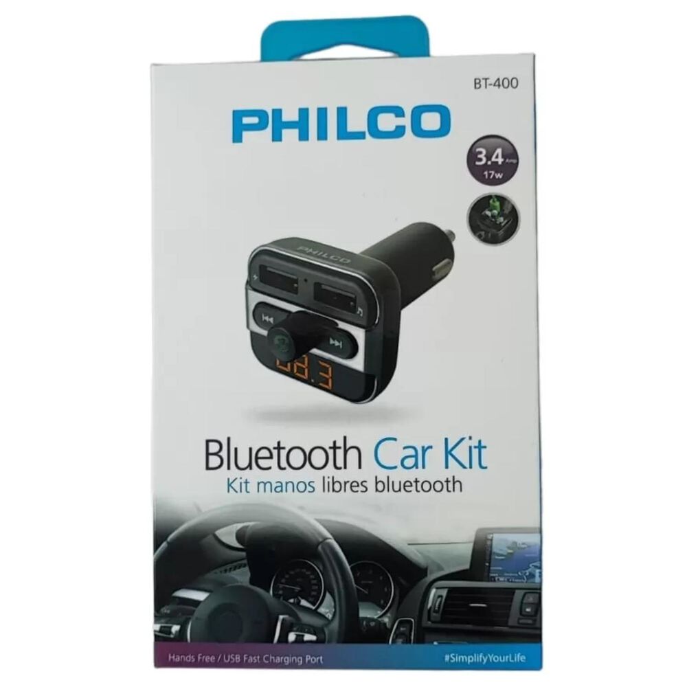 Transmisor Bluetooth Fm Sd Usb Manos Libres image number 2.0